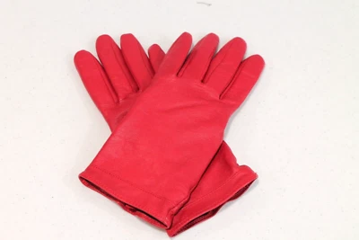 Перчатка Charter Club красная кожа сенсорный экран с подкладкой размер M - Изображение 1 из 4