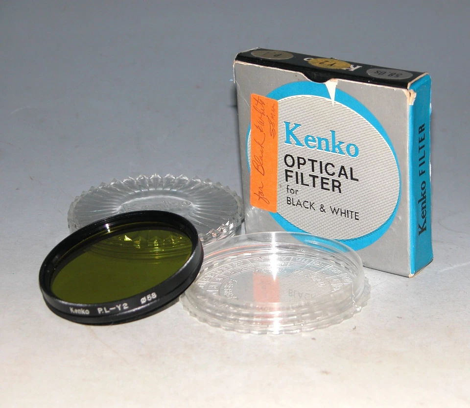 Kenko 58mm PL-Y2 Filter For Black & White Photo Shooting (Japan)  Old Stock - Image 1 of 1