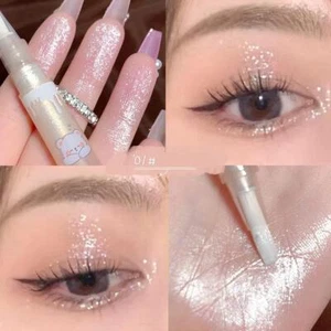 Glitter Liquid Highlighter Pen Shimmer Waterproof Liquid U1A8 Champagne Q8A3 - Picture 1 of 15