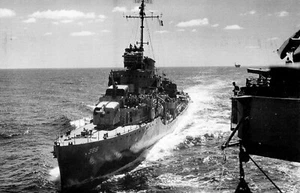 Postcard USS Helm DD-388 Destroyer - Imagen 1 de 2