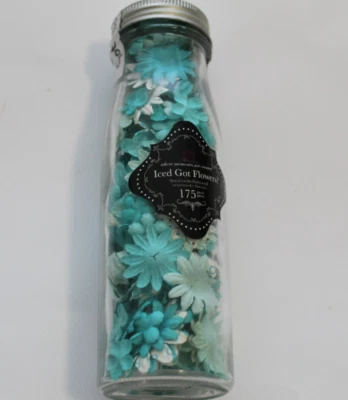 Prima Marketing "Iced Got Flowers" Tiffany Teal 712259 flores de papel Foto 1 de 4