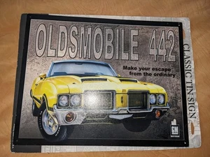 Oldsmobile 442 VTG Tin Sign NEW Desperate Enterprises Metal 16” x 11” USA Olds - Picture 1 of 1