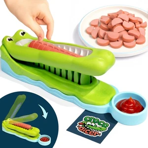 Cortadora para perros calientes CrocoDicer | Herramienta rápida de preparación de comidas para niños de 24 cortes, fácil de limpiar - Imagen 1 de 6