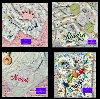 Manta bebé Navidad Mickey Mouse. Personalización disponible.  Nuevo con etiquetas Foto 1 de 4