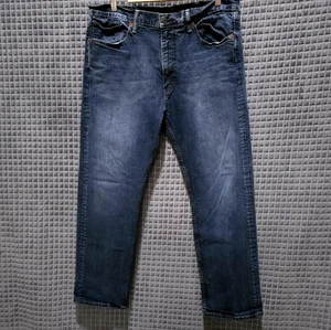 Jeans Levis 505 scuro dritto 38x29 classico grunge rock western rodeo skater anni 90 - Foto 1 di 19