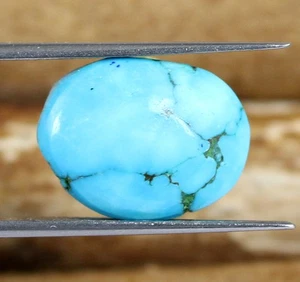 Pietra Preziosa Bella Addormentata Ovale 12,30 Ct Turchese Blu Naturale Certificata T9300 - Foto 1 di 6