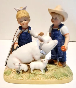 Denim Days Prize Pig 8813 Homco Home Interiors 1985 - Bild 1 von 14