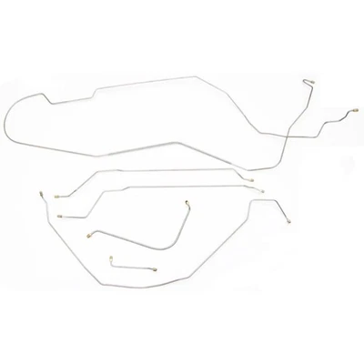 1965 Chevrolet Chevelle Malibu conjunto de linha de freio Pwr kit de bateria tubos HDT aço inoxidável - Imagem 1 de 4