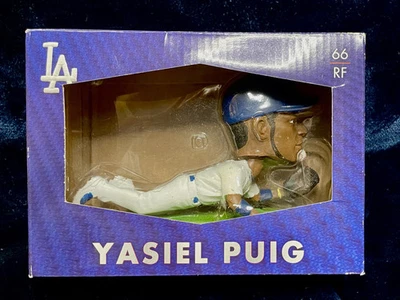 Yasiel Puig Diving Catch 2015 Los Angeles Dodgers Bobblehead NUEVO nunca abierto.  Foto 1 de 4