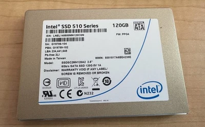 INTEL 510 SERIES SSDSC2MH120A2 120GB 6Gb/s SATA 2.5" SSD - Image 1 of 2