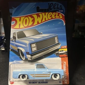 Hot Wheels 2025 Mainline Case G '83 Chevy Silverado Blue Light Blue Sky - Picture 1 of 9