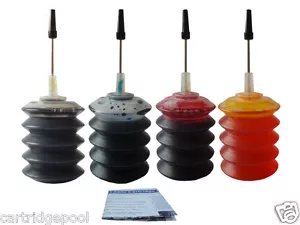 Ink refill kit for HP 63 ENVY 4520 OfficeJet 3830 3831 3832 3834 4650 4x30ml - Picture 1 of 1