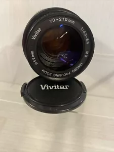 Vivitar Macro Focusing Zoom 1:4.5-5.6 70-210mm Lens Canon FD Mount - Picture 1 of 4