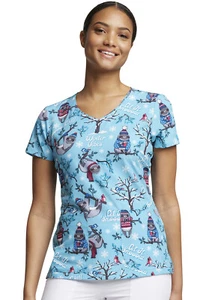 Winter Vibes Dickies Scrubs EDS V-Ausschnitt Top DK852 WTVB - Bild 1 von 7