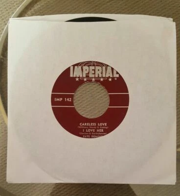 FATS DOMINO Careless Love/I'm In Love Again 7" 45RPM IMPERIAL RECORDS IMP EP142 - Изображение 1 из 4