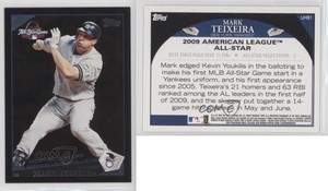 2009 Topps Update All-Star Wal-Mart Black Mark Teixeira #UH81