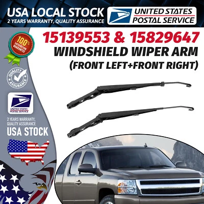 For Chevrolet Tahoe 2002-2006 15139553 & 15829647 Windshield Wiper Arm Pair - Image 1 of 4