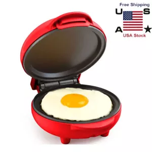 700W Non-Stick Electric Pancake Griddle Cooking Eggs Omelets,Pancakes Red - Picture 1 of 12