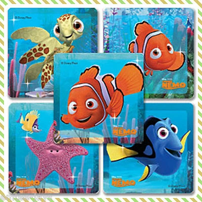 Finding Nemo Stickers x 5 - Glitter -Favours-Birthday Loot Bags-Teachers -Merit