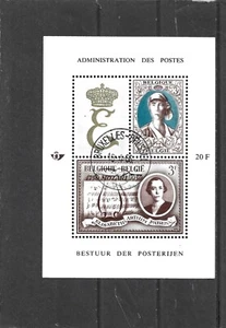 Belgium 1966 Queen Elisabeth Mini Sheet Used - Bild 1 von 1