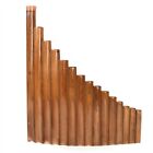 Traditional G Key Pan Flute Set Natural Bamboo Construction (15 Pipes)