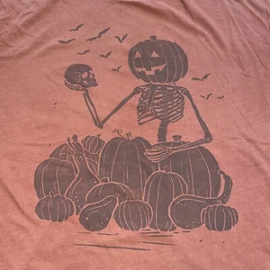 American Eagle Oversized Skeleton Graphic T-Shirt Halloween S/XS - Picture 1 of 8