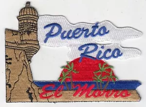 Puerto Rico / El Morro Embroidered Patches 3.75"x2.75" iron-on - Picture 1 of 1