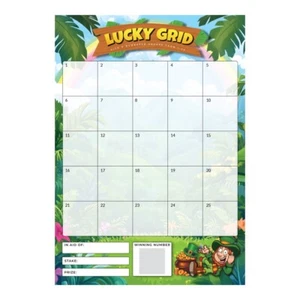 Fundraising Scratch Cards - A5 Lucky Grid Charity Game 25 Squares - Picture 1 of 4