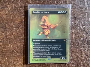 CAVALIER OF DAWN FIRST PLACE SPECIAL GUEST FOIL MTG Aetherdrift M/NM, English - Picture 1 of 2