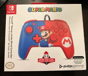 NEW Nintendo Switch Super Mario Wired Controller Pro Style Faceoff w/ Audio PDP - Picture 1 of 5