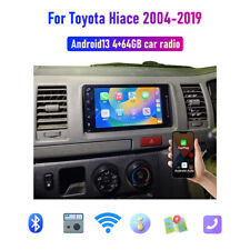 Apple Carplay Android auto Head Unit For Toyota Hiace 04-19 With Cam GPS Stereo