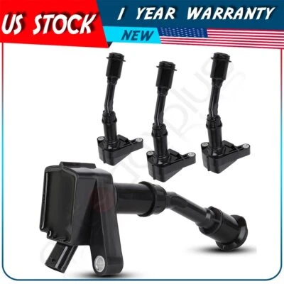 Paquete de 4 bobinas de encendido para Ford Escape 2017-2019 Ford Fusion 2014-2020 1,5 L L L4 Foto 1 de 4