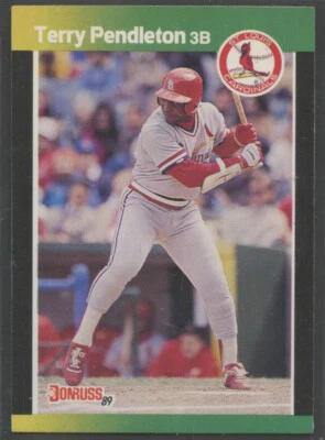 1989 Donruss Baseball's Best #156 Terry Pendleton St. Louis Cardinals - Image 1 of 2