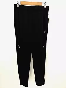 ASICS Athletic Pants Mens Size Small Black Waffle Knit Athletic Joggers New - Picture 1 of 3