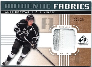 2011-12 SP Game Used Authentic Fabrics Patch Anze Kopitar 23/35 - LA Kings