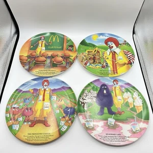 Juego de 4 platos de cena de melamina coleccionables McDonald’s 1989 vintage - Imagen 1 de 6