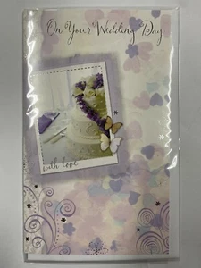 Hallmark Wedding Card On Your Wedding Day With Love Ol - Picture 1 of 3