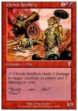 [1x] Orcish Artillery - Foil - Near Mint, English - Seventh Edition MTG Magic