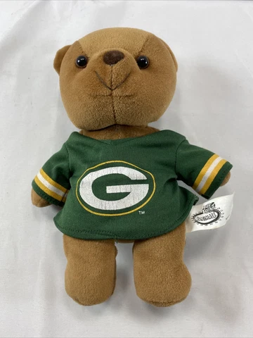 Vintage 1997 Green Bay Packers Teddy Plush - Fanimals Play Football Cover