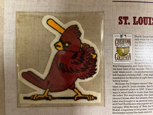 1956 ST LOUIS CARDINALS Cooperstown Collection PATCH Willabee & Ward with Stats  - Picture 1 of 3