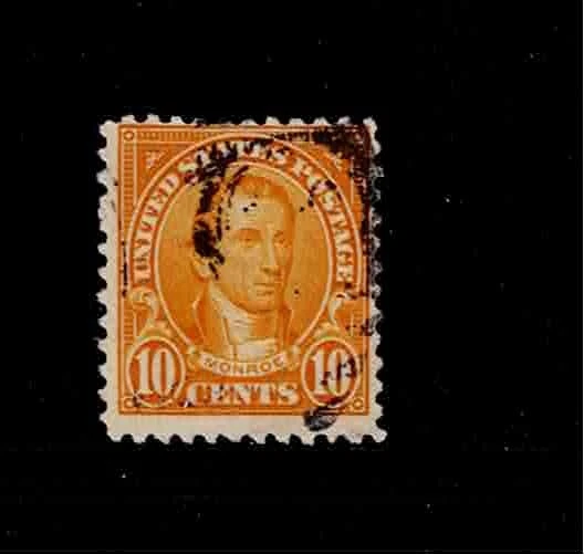 US Scott #562, Single 1923 Monroe 10c FVF Used - Image 1 of 1