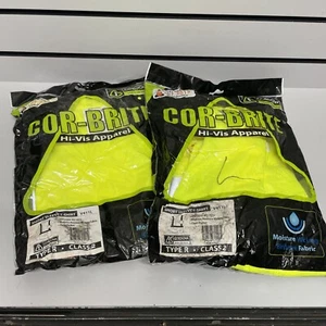2-HI VIS SHORT SLEEVE T SHIRT CLASS 2 REFLECTIVE VISIBILITY ROAD WORK SAFETY - Picture 1 of 14