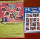 USPS 1996 unbenutztes Blatt mit 20 klassischen Universal Film Monsters 32 Cent Briefmarken +