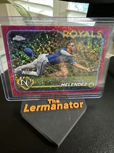 2024 Topps Chrome - Magenta Speckle Refractor #7 MJ Melendez /350 - Picture 1 of 3