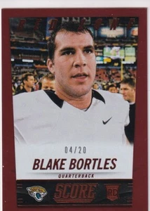 BLAKE BORTLES 2014 Score Red Zone #340 RC 4/20 Jaguars - Picture 1 of 2