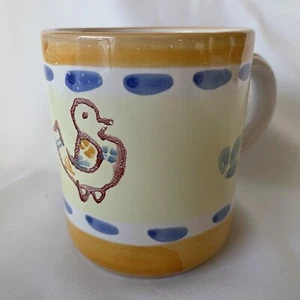 Patronelli Oronzo Grottaglie 14 Oz Becher handbemalt Italien skurril Huhn - Bild 1 von 12