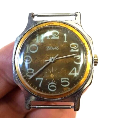 RELOJ PULSERA VINTAGE SOVIÉTICO RUSIA URSS PARA HOMBRES ZIM MECÁNICA FUNCIONANDO RARO Foto 1 de 4