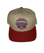 Lancaster Jethawks Hat Inaugural Season Beige Snapback Pro Baseball Cap Vtg 1996