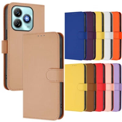 Case for ZTE Blade A52 A73 A75 V60 A35 Leather Case Flip Wallet Book Phone Cover - Image 1 of 4