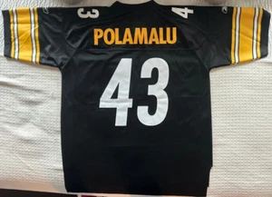 🔥🔥Troy Palamalu #43 Reebok NFL Pittsberg Steelers Sewn Jersey Mens - Size XL - Picture 1 of 6